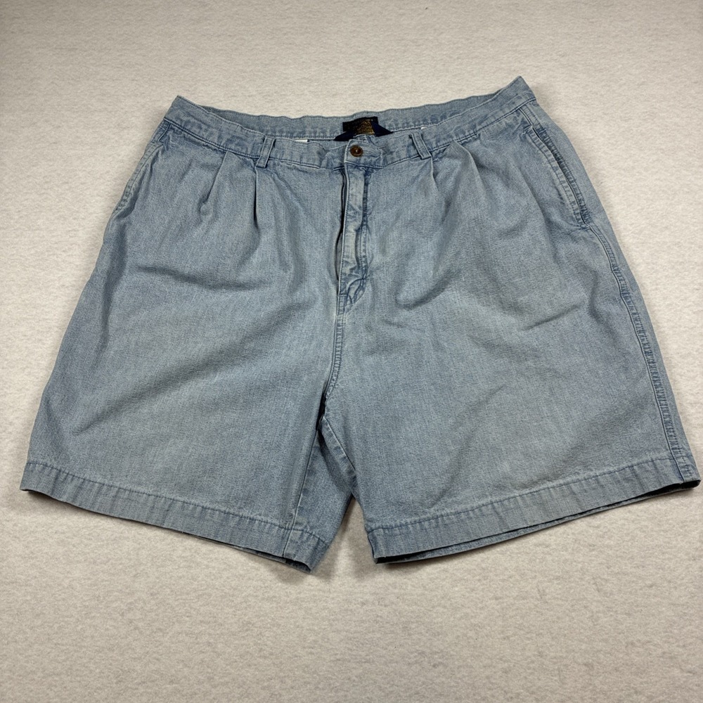 Vintage Chaps Ralph‎ Lauren Jorts Y2K 90's Baggy Preppy Grandpa Light Wash 38